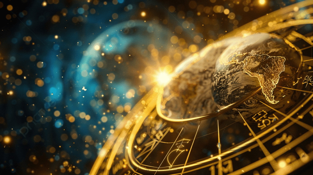 pngtree astrological zodiac horoscope wheel with planet earth the power of the picture image 15515334