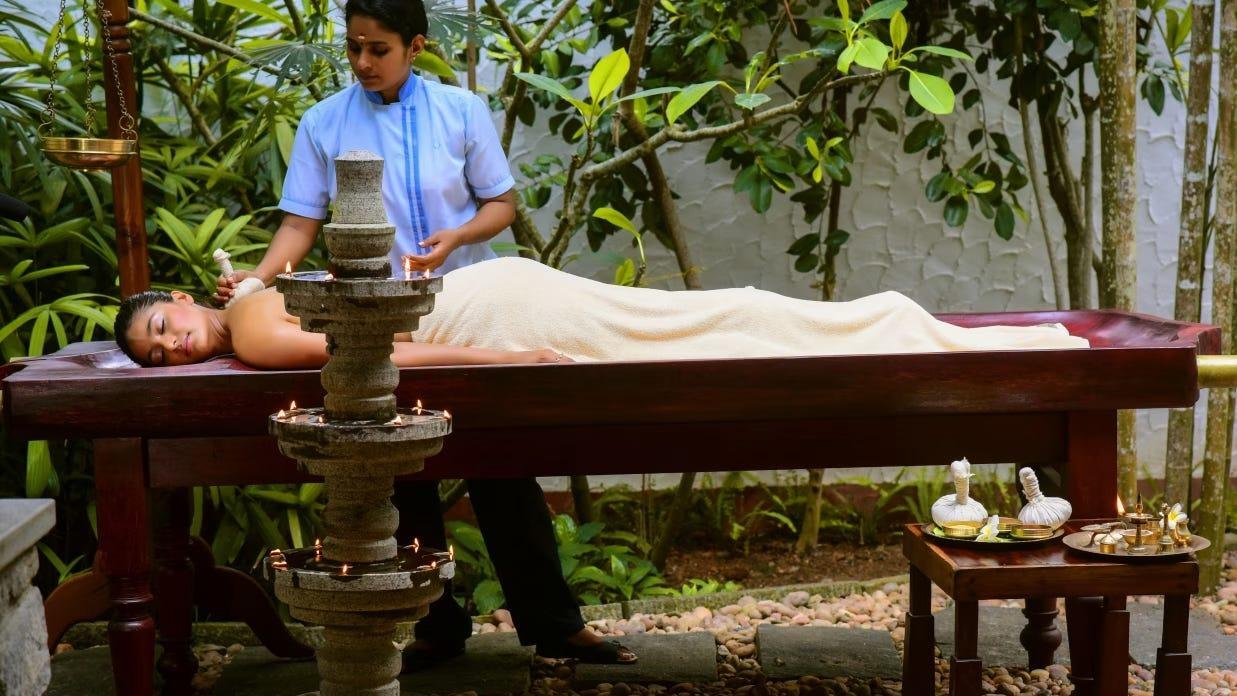 Traditional Ayurvedic wellness treatment