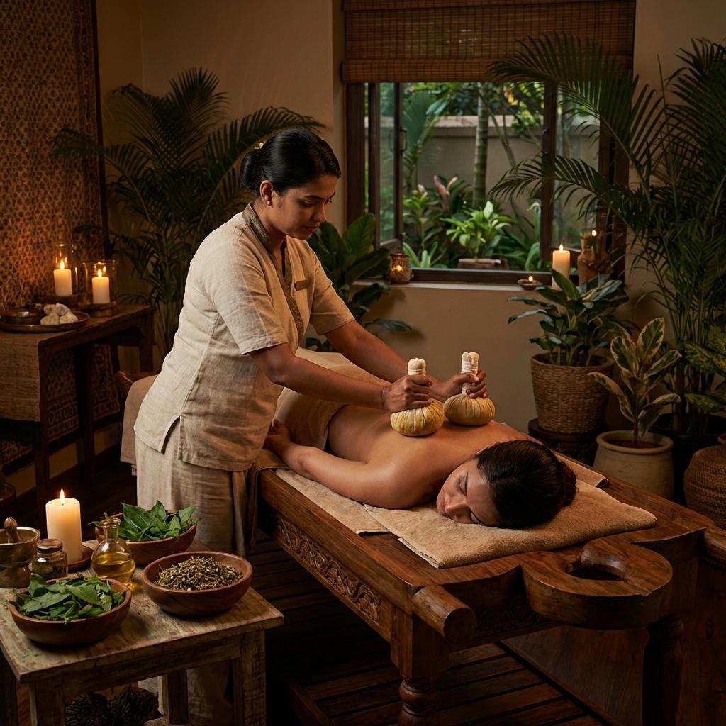 Kizhi Ayurvedic herbal poultice treatment