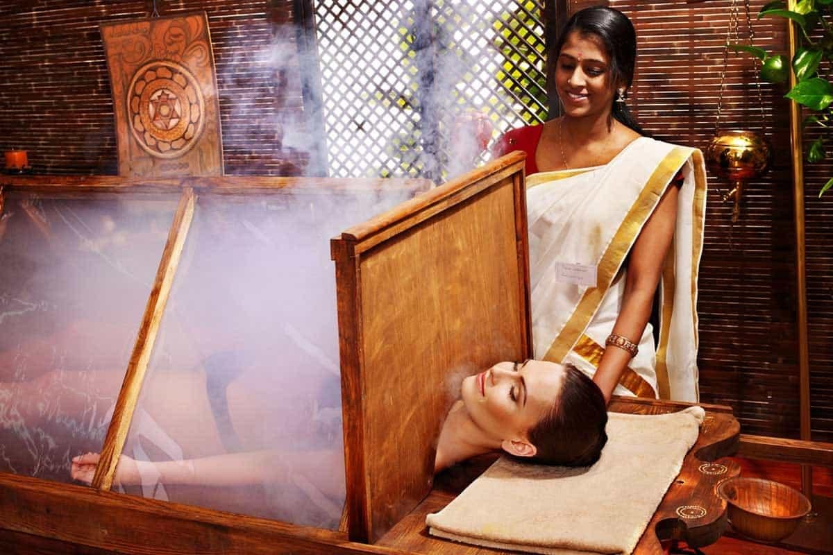 Swedana Ayurvedic herbal steam therapy